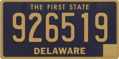 DE license plate 926519