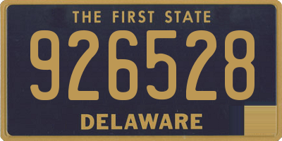 DE license plate 926528