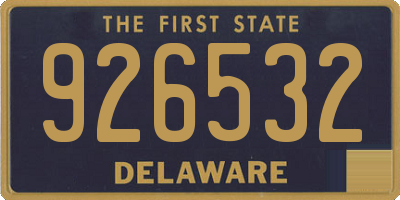 DE license plate 926532