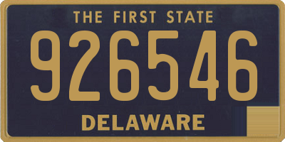 DE license plate 926546