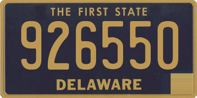 DE license plate 926550