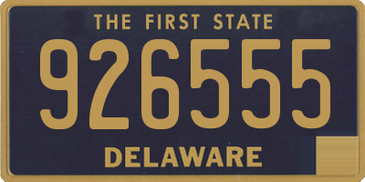 DE license plate 926555