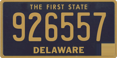 DE license plate 926557