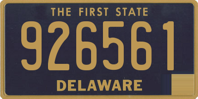 DE license plate 926561