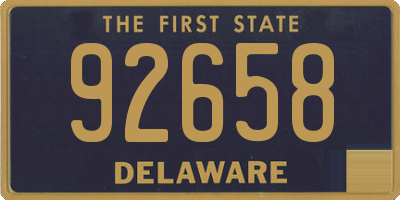 DE license plate 92658