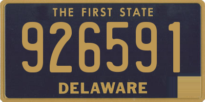DE license plate 926591