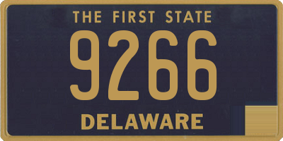 DE license plate 9266