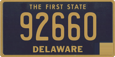 DE license plate 92660