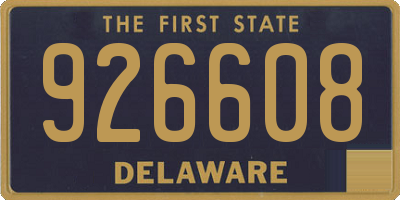 DE license plate 926608