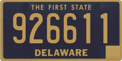 DE license plate 926611