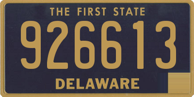 DE license plate 926613