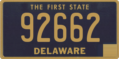 DE license plate 92662
