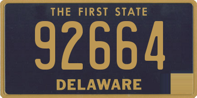 DE license plate 92664
