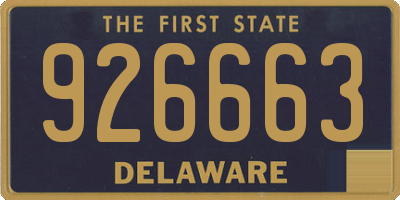 DE license plate 926663