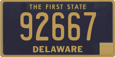 DE license plate 92667