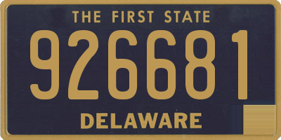 DE license plate 926681