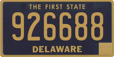 DE license plate 926688