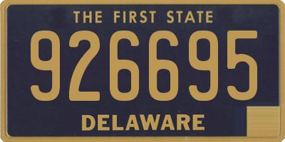 DE license plate 926695