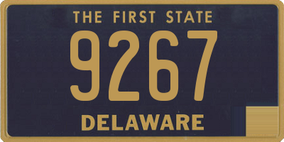 DE license plate 9267