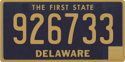 DE license plate 926733