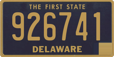 DE license plate 926741