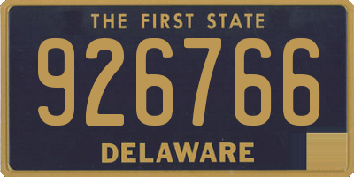 DE license plate 926766