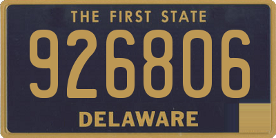 DE license plate 926806