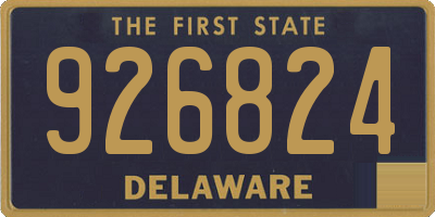 DE license plate 926824