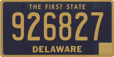 DE license plate 926827