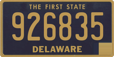 DE license plate 926835