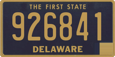DE license plate 926841