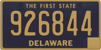 DE license plate 926844