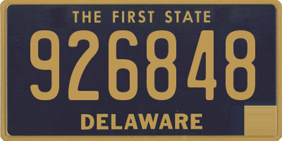 DE license plate 926848