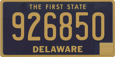 DE license plate 926850