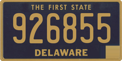 DE license plate 926855