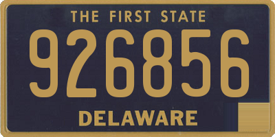 DE license plate 926856