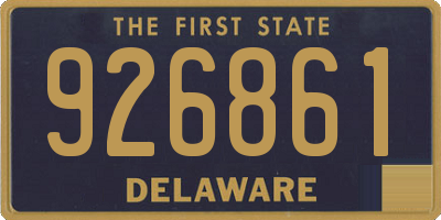 DE license plate 926861