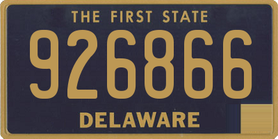 DE license plate 926866