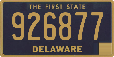 DE license plate 926877