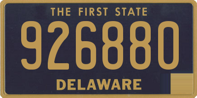 DE license plate 926880