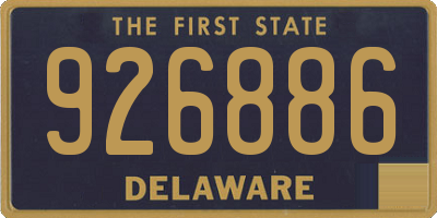 DE license plate 926886