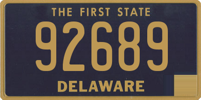 DE license plate 92689