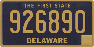DE license plate 926890