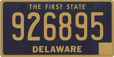 DE license plate 926895