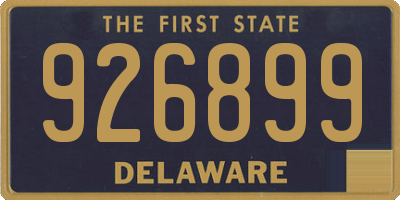DE license plate 926899