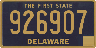DE license plate 926907