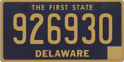 DE license plate 926930