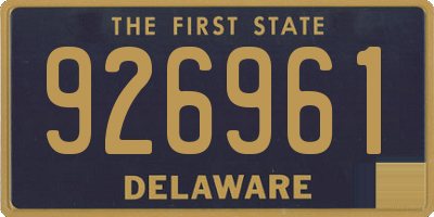 DE license plate 926961