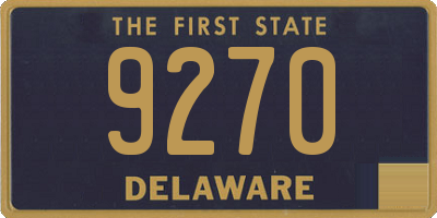 DE license plate 9270