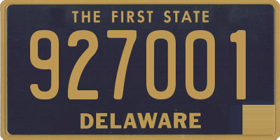 DE license plate 927001